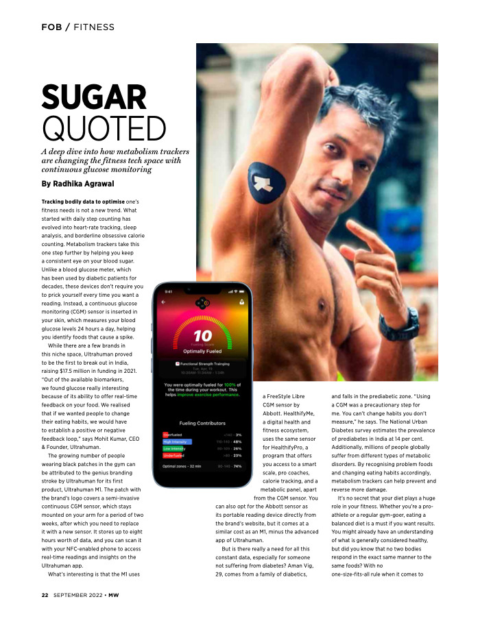 Published page preview for Fitness Feature for Man’s World
